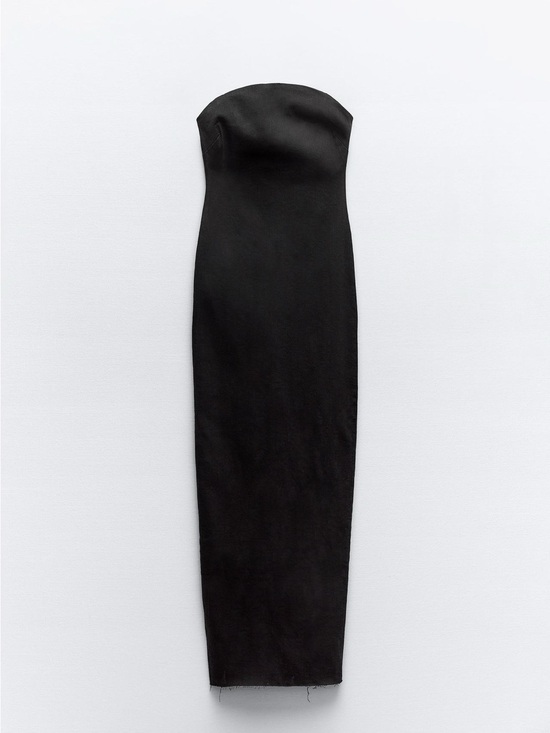 Zara Dresses & Skirts - Zara ZW STRAPLESS DENIM DRESS